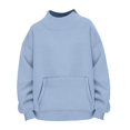 thumbnail image 6 of oqasdz Sweatshirt for Women Neck Drop Shoulder Pocket Lined Oversized Long Sleeve Pullover Brushed Thermal Versatile Casual Dailywear, 6 of 6