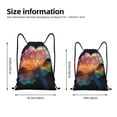 thumbnail image 2 of Gaeub Bioluminescent Underwater Flower Drawstring Backpack Bag Sport Gym Sackpack Heavy Duty String Backpack for Men Women-Small, 2 of 6