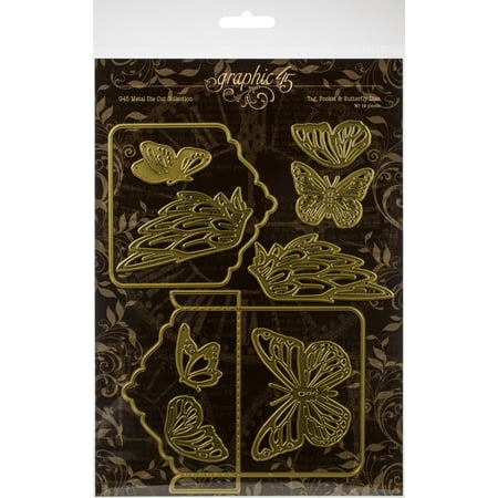 UPC: 0850004977958 | Graphic 45 Staples Dies Tag Pocket & Butterfly