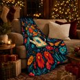 thumbnail image 3 of Vibrant Garden Watering Can Butterfly Digital Print, Rustic Botanical Portrait, Warm Flannel Blanket for Sunroom and Reading Nook, Garden Lovers decorative theme Gift, Rustic Home Decor, 3 of 7