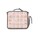 thumbnail image 3 of Kitten and Cup Pink Pattern Insulated Lunch Bag with Shoulder Strap and Bottle Holder,Bento School Lunch Bag Box,11x9.5x3.5 Inches, 3 of 5