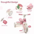 thumbnail image 3 of Wdmiya 3-in-1 Toddler Bike for 2+ Years Old, Boys Girls Tricycles for Toddlers Kids， Adjustable Seat, Trikes for Balance Training Baby Bike Infant Trike, Christmas & Birthday Gift, Pink, 3 of 7