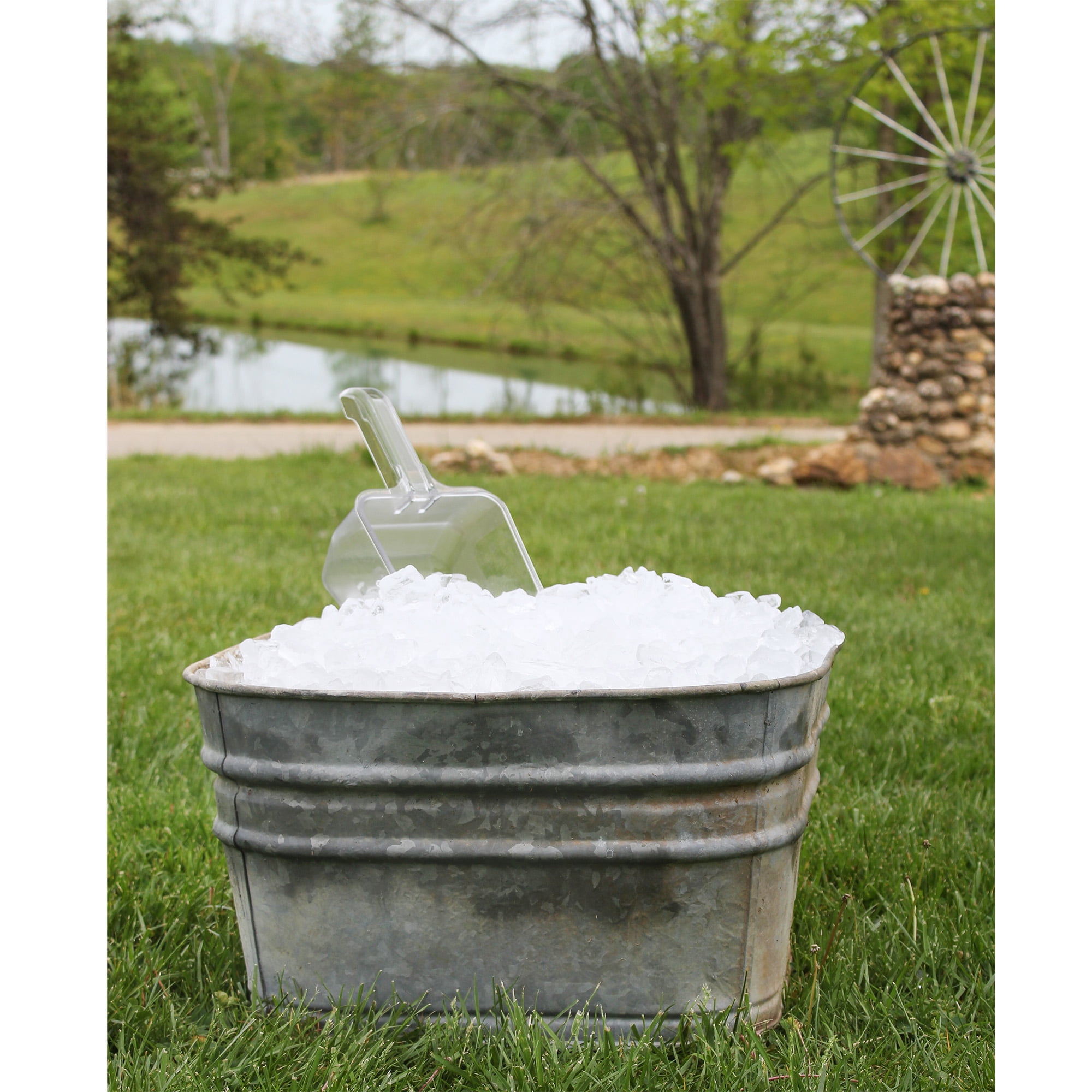 Darware Commercial Ice Scoop with Metal Holder, 58-Fluid Ounces Capacity