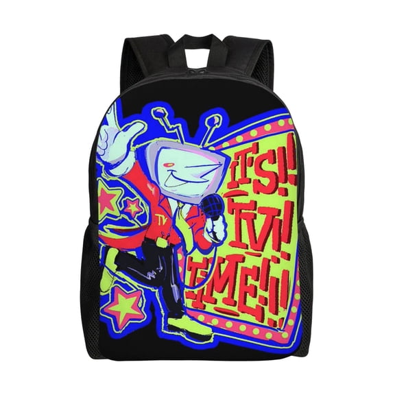 Tenna TV Time De-ltarune Backpack Laptop Bags Lightweight Backpacks Bookbag Daypack Outdoor Travel