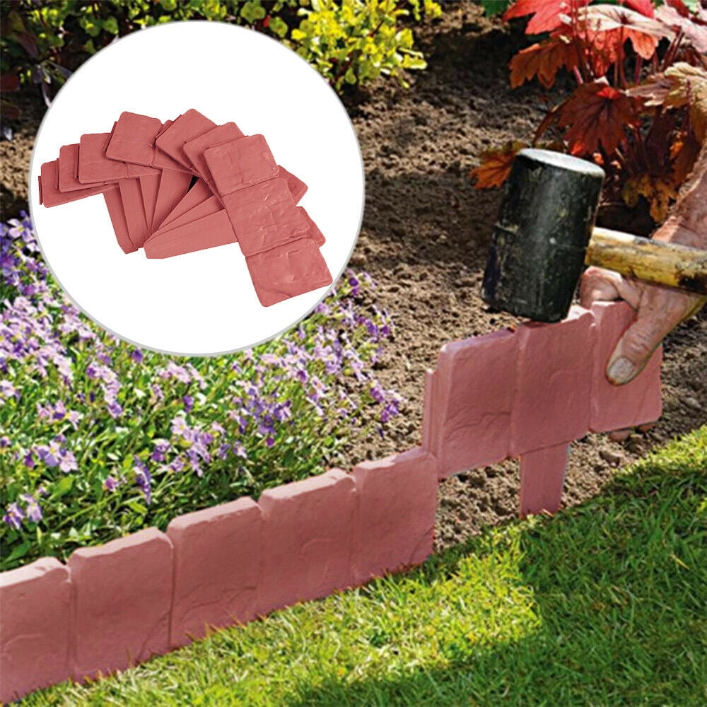 Garden Edging Border, 10/20/50Pcs Decorative Flower Bed Edging for