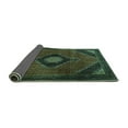 thumbnail image 2 of Ahgly Company Indoor Rectangle Medallion Turquoise Blue Traditional Area Rugs, 3' x 5', 2 of 4