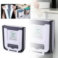 thumbnail image 1 of Kitchen Can Folding Wall Mounted Household Cabinet Door Dedicated Hanging Kitchen Garbage Bathroom Garbage Kitchen Garbage Storage Capacity 10 Liters, 1 of 8