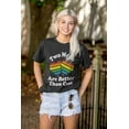 thumbnail image 4 of Two Moms are Better than One LGBTQ Women's Plus Size Graphic Tee Brisco Brands 5X, 4 of 5
