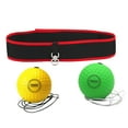 thumbnail image 2 of Yibooy Boxing Reflex Ball Set Punching Balls for Improve Punching Speed (Yellow Green), 2 of 4