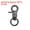 Gun Black, variant on Uxcell 6 Pack Swivel Snap Hook, 20mm(3/4") Trigger Snap Heavy Duty Metal Lobster Claw Clasp Lanyard Clips for Straps Bags Belting Leathercraft, Light Gold