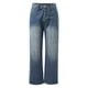 thumbnail image 4 of Gibobby Jeans dama talla extra Pantalones Vaqueros Holgados para Mujer con Cintura Alta Estilo E Girl Ropa De Calle Pantalones De Mezclilla Vintage Adecuados(Azul,XL), 4 of 5