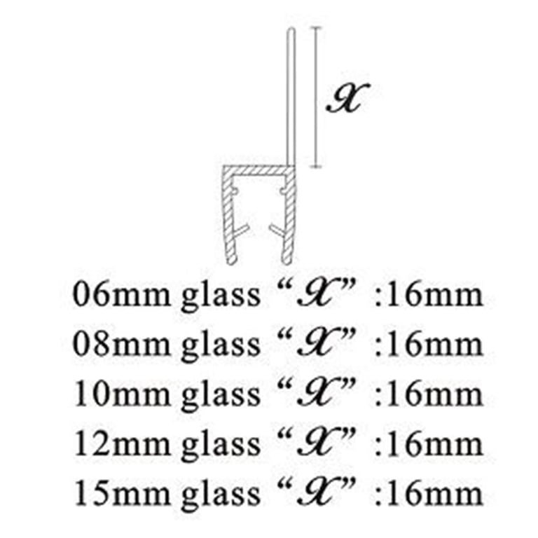 Shower Door Bottom Seal – 50cm Clear PVC Water Barrier Strip, Adjustable Threshold, Easy Trim, No Adhesive Needed