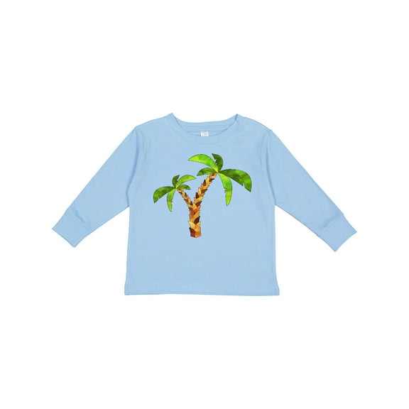 Inktastic Palm Trees Boys or Girls Long Sleeve Toddler T-Shirt