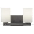 thumbnail image 6 of Progress Lighting Lisbon 2-Light Bath Vanity, Polished Nickel, Etched Opal Glass Shade, 6 of 7