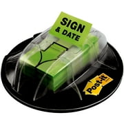 Post-it�� 1"W Sign/Date Flags in Desk Grip Dispenser