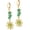green, variant on Boho Hippie Gothic Crystal Celestial Sun Earrings, Boho Earrings, Hippie Jewelry, Christmas Jewelry Gift For Women