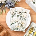 thumbnail image 2 of 100PCS Floral Magnolia Napkins, 3 Ply Disposable Hand Towels for Bathroom, Floral Paper Napkins Disposable Dinner Napkins for Spring Wedding Baby Shower Bridal Shower Birthday Party, Vintage, 2 of 18