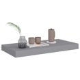 thumbnail image 3 of vidaXL Floating Wall Shelf Grey 50x23x3.8 cm MDF, 3 of 9