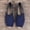 Dark blue, variant on Mens and Womens Espadrilles Breathable Slip On Flats Shoes