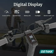 GOTRAX Eclipse Ultra Peak 750W Adult Electric Scooter with 10 Pneumatic Tire Max 32mile and 48V 20mph, Foldable Escooter for Adult Black