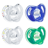 Tommee Tippee Ultra-Light Silicone Pacifier, Symmetrical One-Piece Design, BPA-Free Silicone Binkies, 18-36m, 4-Count