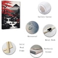 thumbnail image 5 of ZHONGYUTONG Japanese Canvas Wall Art Red and Black Cherry Trees Mt.Fuji Pagoda Painting Japanese Landscape Poster Prints Japan Themed Artwork Wall Decor (12.00" x 18.00"), 5 of 5