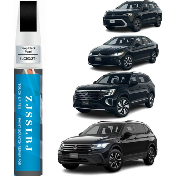 Car Touch Up Paint(Deep Black Pearl(LC9X/2T)) for Volkswagen, Car Paint Scratch Repair Kit, Quick & Easy Solution to Repair, 2 in 1 Scratch Remover Pen