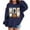 Navy, variant on CYRBOKO Girls Fleece Sweatshirts, Pumpkin Printed Long Sleeve Hooded Holiday Halloween Tops Dark Gray Size 10-12 T