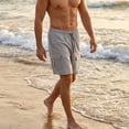 thumbnail image 3 of Mens Cargo Shorts Elastic Waist Outdoor Active Loose Shorts Drawstring Straight Leg Summer Hiking Shorts, 3 of 9