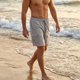 thumbnail image 4 of Ceisia Men's Linen-Like Casual Cargo Shorts with Elastic Drawstring Waist & Multi-Pocket Gifts, 4 of 9