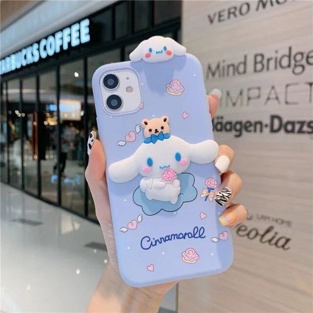 Sanrio Cartoon Doll Cinnamoroll My Melody Cell Phone Case For IPhone 12 12Pro 12ProMax 11 Pro Max X XS XR 8 7 Plus Soft Covers