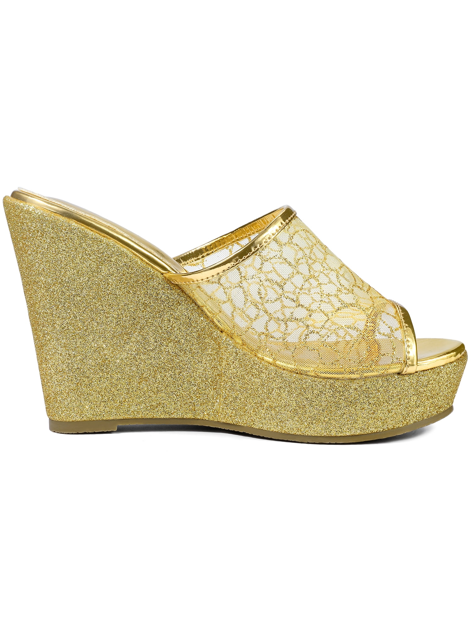 glitter wedges