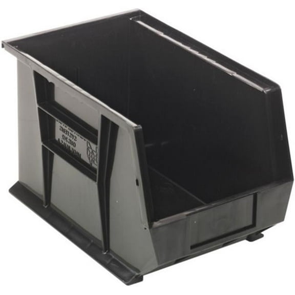 Ultra Stack & Hang Bin, Black - 13.62 x 8.25 x 8 in.