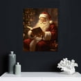 thumbnail image 4 of FLORID 16x20 in / 12x16 in Vintage Christmas Wall Art Home Decor Santa Claus Snowman Poster Canvas Print Christmas Tree Pictures Winter Wall Decor Gallery for Living Room Bathroom Wall Aesthetic Gift, 4 of 4