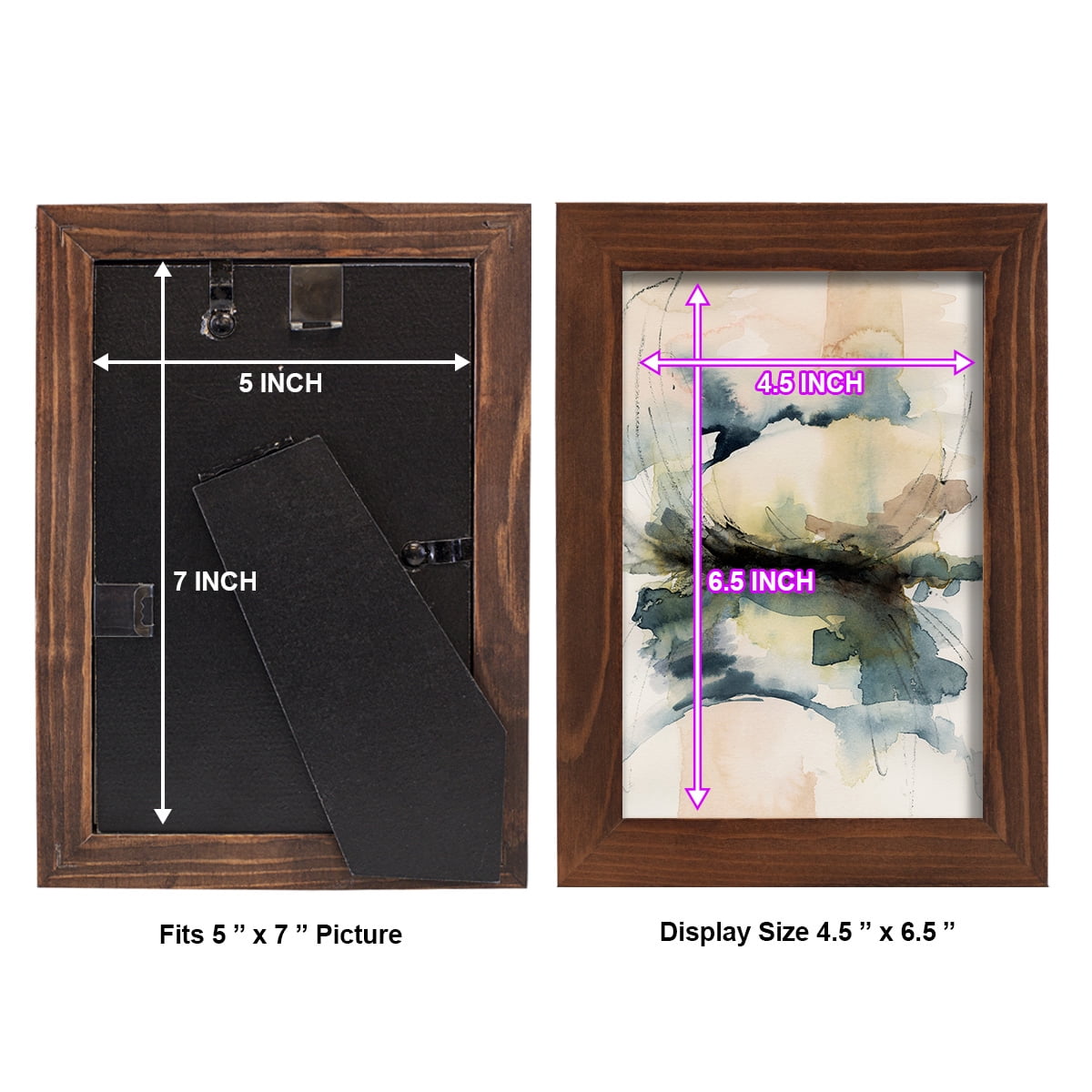 Winter Shoal II - Framed Print w/glass - Chestnut