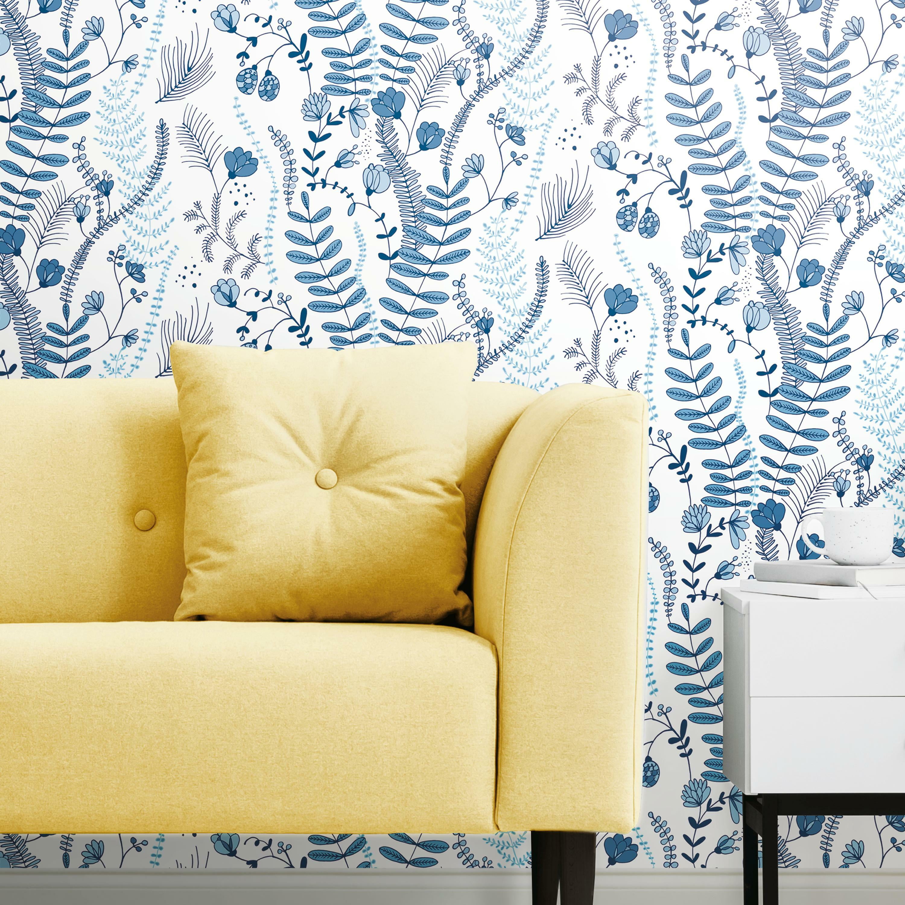RoomMates Finlayson Blue Verso Peel And Stick Wallpaper Walmart RoomMates Finlayson Blue Verso Peel And Stick Wallpaper Walmart