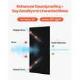 thumbnail image 2 of KFFKFF Set of 5 Sound Absorbing Panels, Adhesive Backed, Dimensions 47.2 x 23.6 x 0.4 inches, Foam Panels for Noise Reduction, Composed of Dense Polyester Fiber, Suitable for House, Recording Studio, 2 of 9