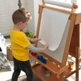 thumbnail image 5 of KidKraft Deluxe Wooden Easel with Chalkboard, Dry Erase Surfaces, Paper Roll and Paint Cups - Natural, 5 of 7