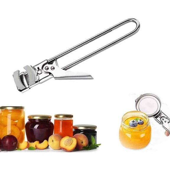 Fullofcarts Jar Opener Adjustable Multifunctional Stainless Steel Can Opener Jar Lid Gripper Jar Opener for Weak Hands, Senior Arthritis (B,9in)