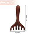 thumbnail image 3 of Massager Dredging Rake Foot Acupoint Massager Scalp Scraping Tool Foot Massager Reliable Massage Comb Foot Massage Tool Scalp Massager Practical Massager Coffee Wood, 3 of 9