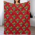 thumbnail image 2 of Manta de calavera de México Manta mexicana para tirar Regalos para mujeres Hombres Manta suave para sofá Manta para viajes Camping Cama Manta para el hogar Coche, 2 of 8