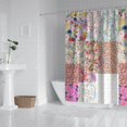 thumbnail image 2 of Pioneer Flower Floral Print Pattern Shower Curtain 84"x72" ,Bathroom Decorative Shower Curtains Set with 12 Hooks,Modern Waterproof Washable Shower Curtain, 2 of 6