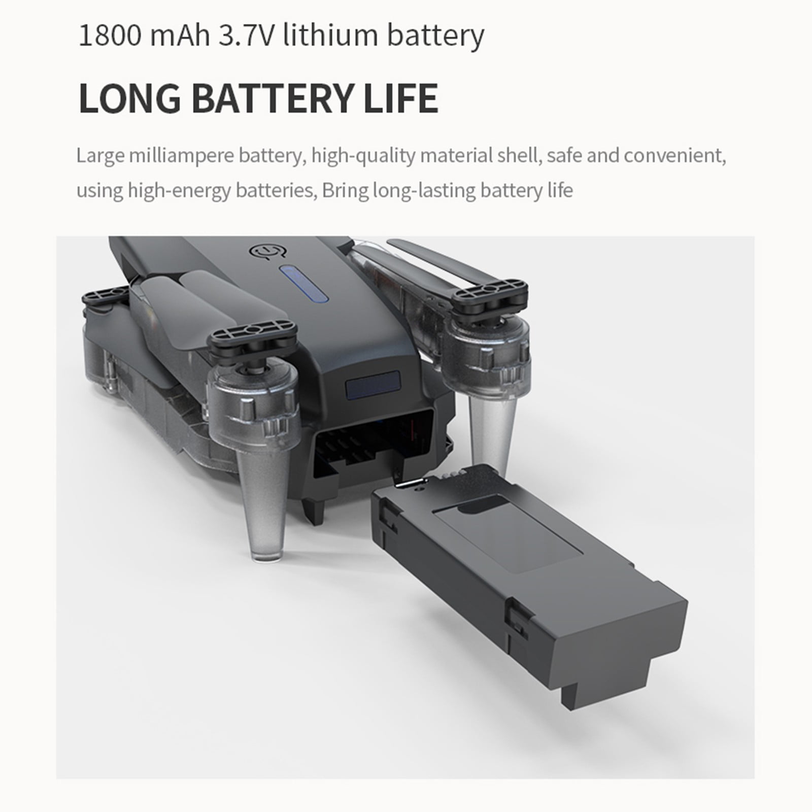 Drone with Camera for Beginners and Kids, Foldable RC Quadcopter with Dual HD Cameras, WiFi FPV Live Video, Altitude Hold