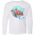 thumbnail image 3 of Inktastic Key West, Florida Swimming Sea Turtle with Bubbles Long Sleeve Youth T-Shirt, 3 of 5