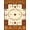 Brown Tan Cream, Pattern 1, variant on Design&I 6'x9' Washable Area Rug Snag-Free Men Door Plank Border Farmhouse Motif Distressed Southwestern for Dining Room, Under Table, Office