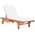 thumbnail image 5 of SAFAVIEH Newport Outdoor Patio Chaise Lounge Chair, Natural/Beige, 5 of 15