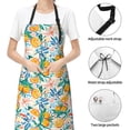 thumbnail image 6 of Cauagu Colorful Fruits Aprons with Pockets,Waterproof Apron for Women,Kitchen Cooking Apron Adjustable Bib Aprons Chef Apron for Cooking,Drawing,Crafting, 6 of 8
