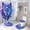style-1143, variant on 4 Pcs Shower Curtain Set Blue And Purple Geometric Wolf Shower Curtain And Rugs Shower Curtain Set Animals Art Wolf 12 Hooks for Bathtub Decor 72inch X 72inch