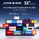 thumbnail image 4 of Smart Tv Pantalla 32 Pulgadas Android Tv Jokben Televisores JOKBEN32-BT1 Negro, 4 of 9