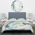 thumbnail image 2 of Designart 'Geometric Vortex II' Geometric Bedding Set - Duvet Cover & Shams, 2 of 4